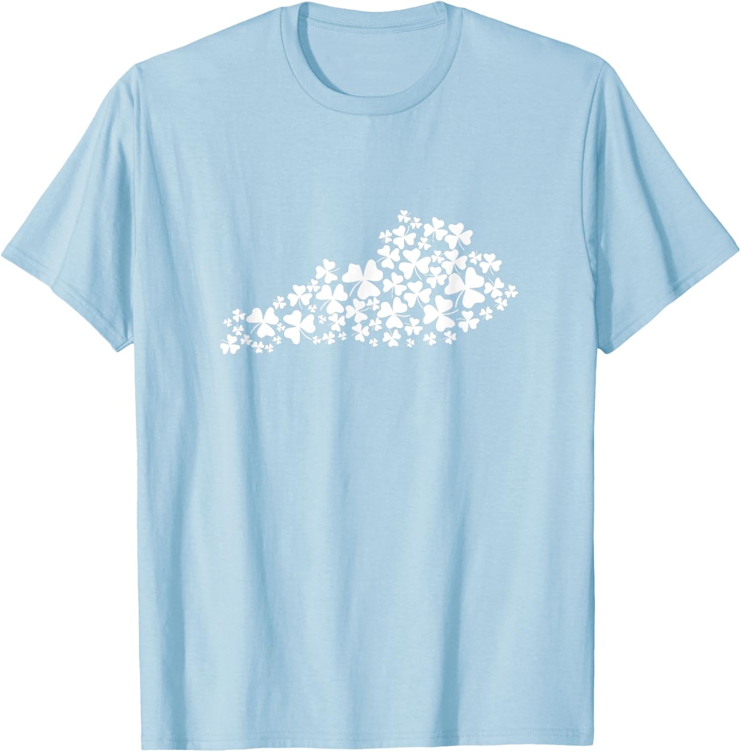 Kentucky Shamrocks State Shirt - Kentucky St. Patrick's Day T-Shirt - T-Shirt | Light Blue