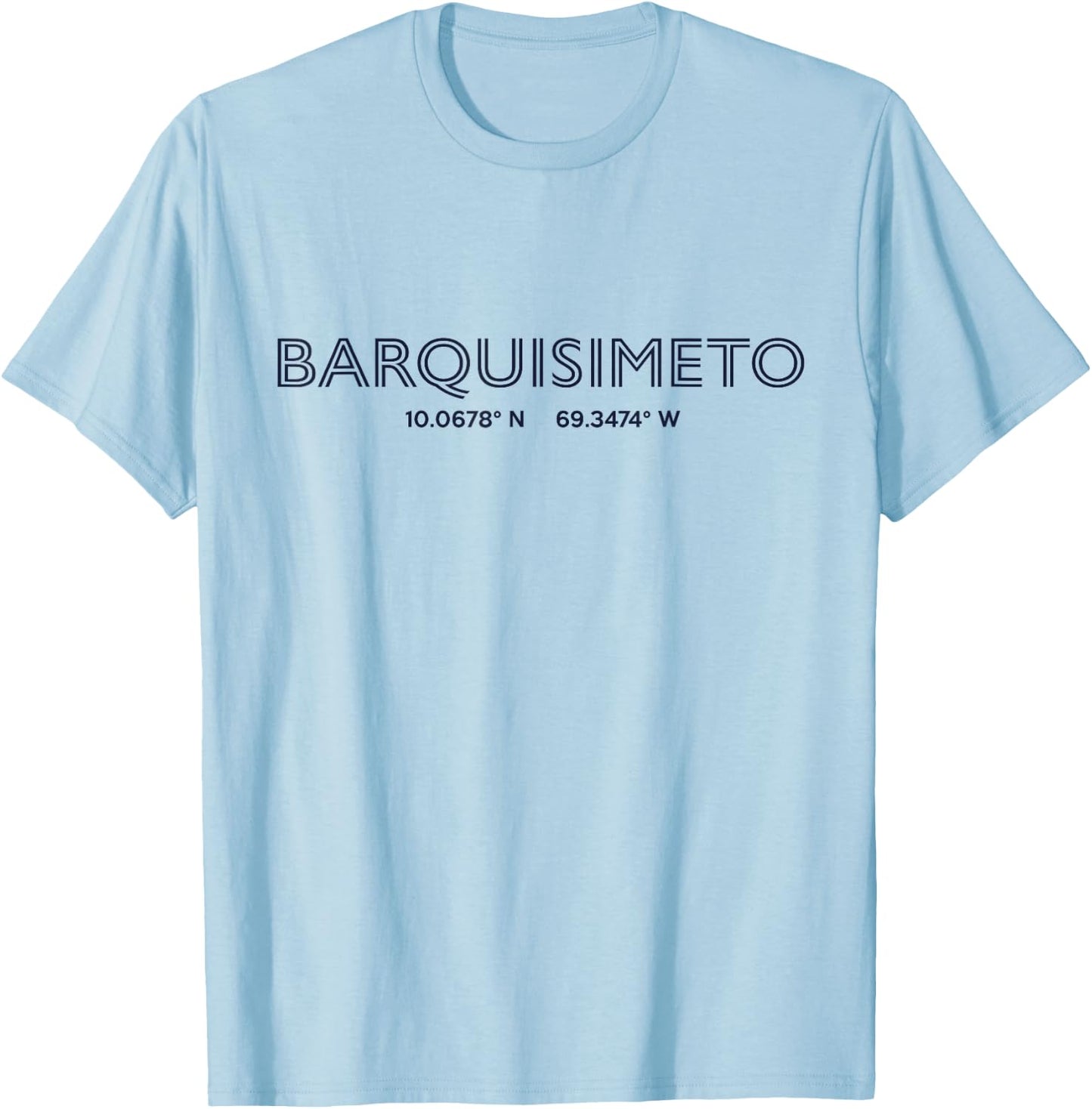 Venezuela City Coordinates - Barquisimeto T-Shirt - T-Shirt | Light Blue
