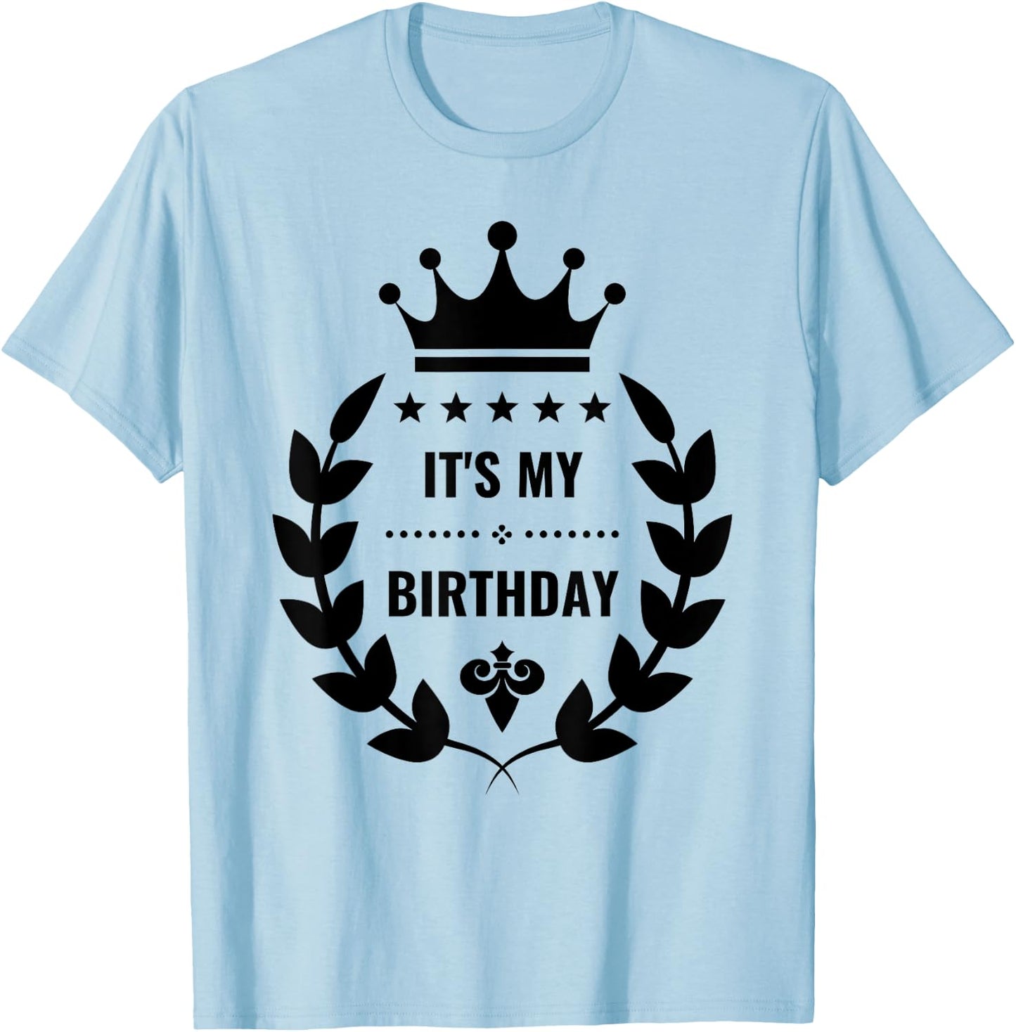 It's My Birthday Girls Boys Kids Party Outfit T-Shirt - T-Shirt | Light Blue