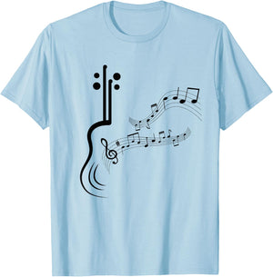 Musical Sheet Music Musicians Clef Sheet Music T-Shirt - T-Shirt | Light Blue