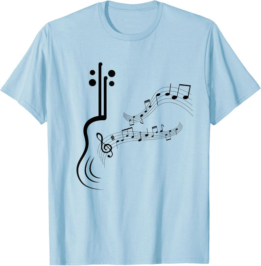 Musical Sheet Music Musicians Clef Sheet Music T-Shirt - T-Shirt | Light Blue
