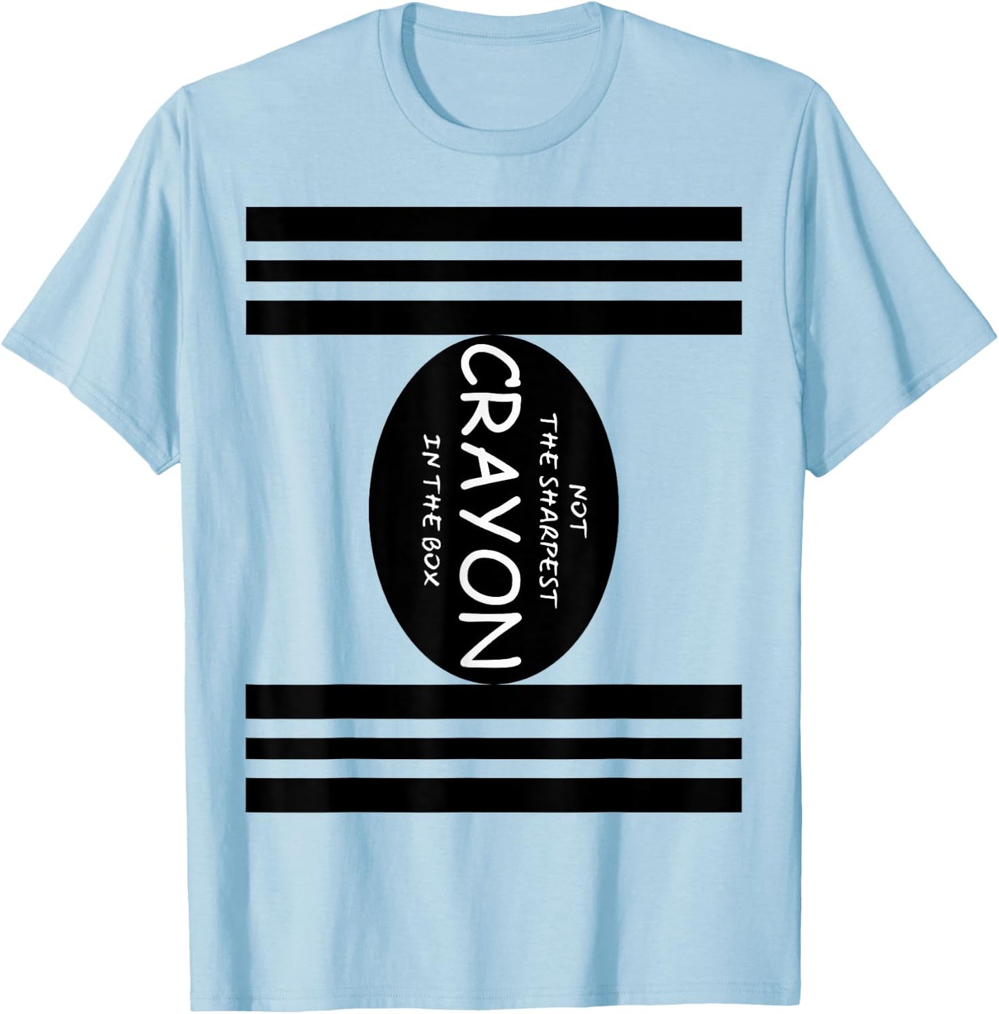 Funny Not The Sharpest Crayon In The Box Halloween Couples T-Shirt - T-Shirt | Light Blue