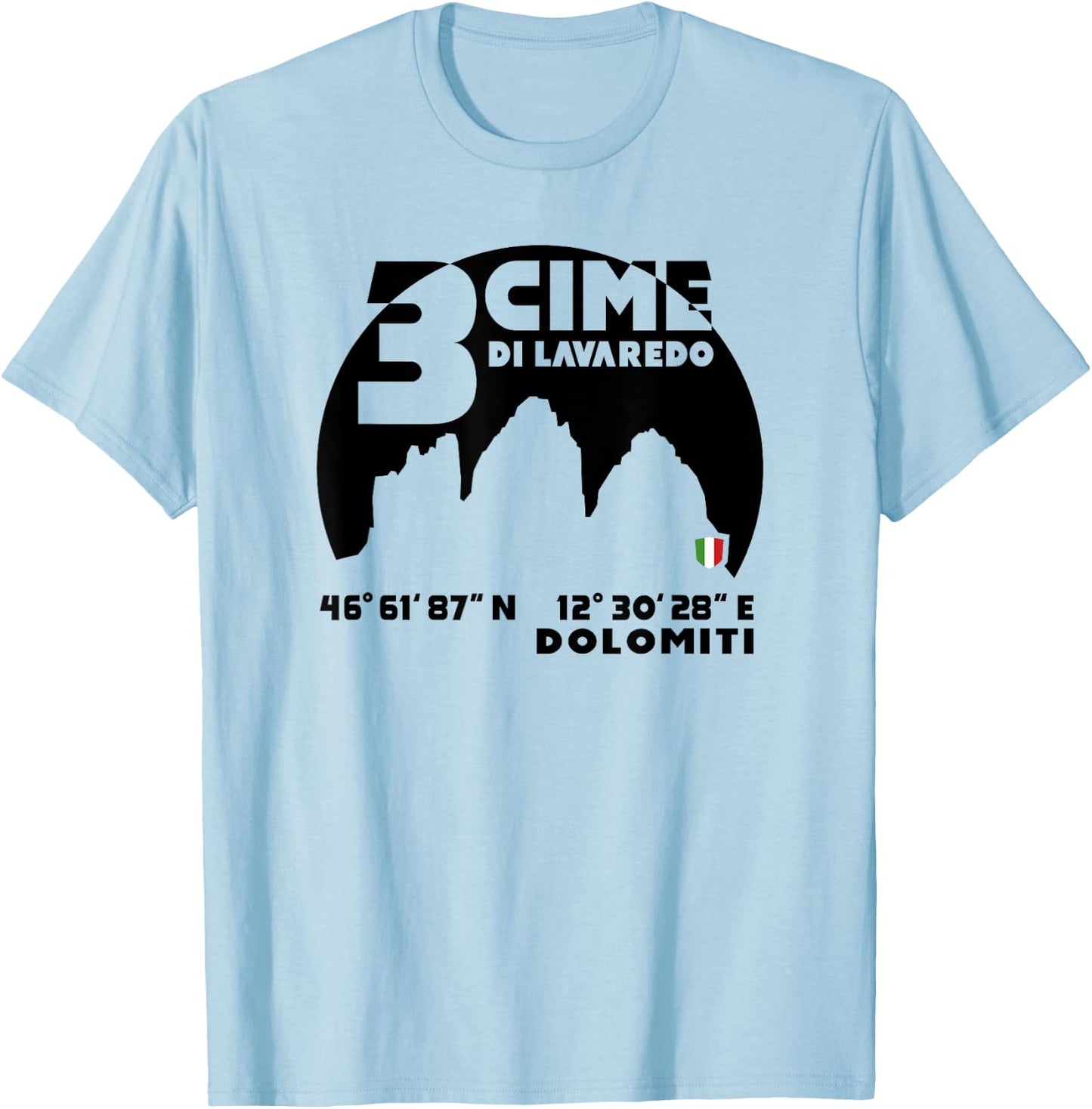 Mount Tre Cime di Lavaredo Dolomites Climb Hike hiking Gifts T-Shirt - T-Shirt | Light Blue