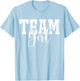 Pink Team Girl Team Boy Gender Reveal Party Matching Family T-Shirt - T-Shirt | Light Blue