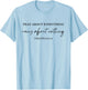 Pray About Everything Worry About Nothing Bible Christian T-Shirt - T-Shirt | Light Blue
