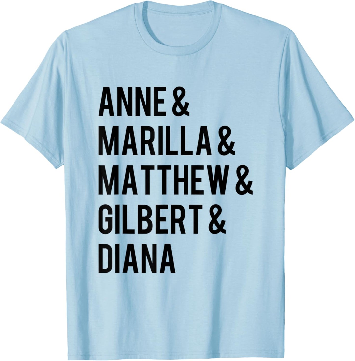 L.M. Montgomery Green Gables Favorite Characters T-Shirt - T-Shirt | Light Blue