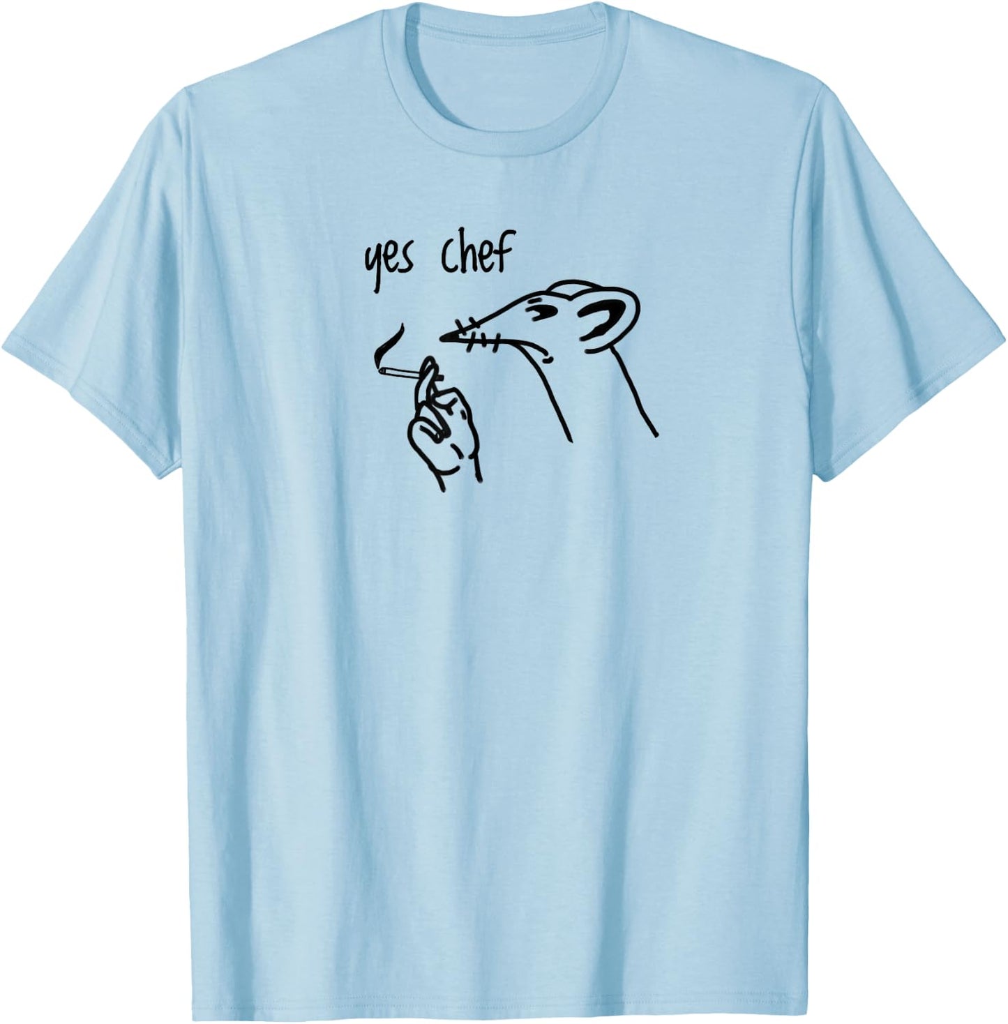 Yes Chef Stressed T-Shirt - T-Shirt | Light Blue