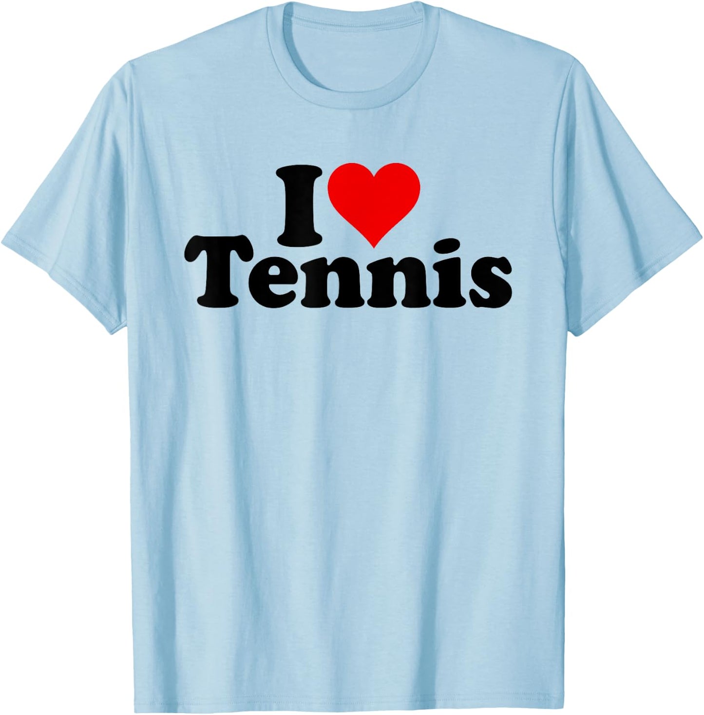 I Love Heart Tennis T-Shirt - T-Shirt | Light Blue