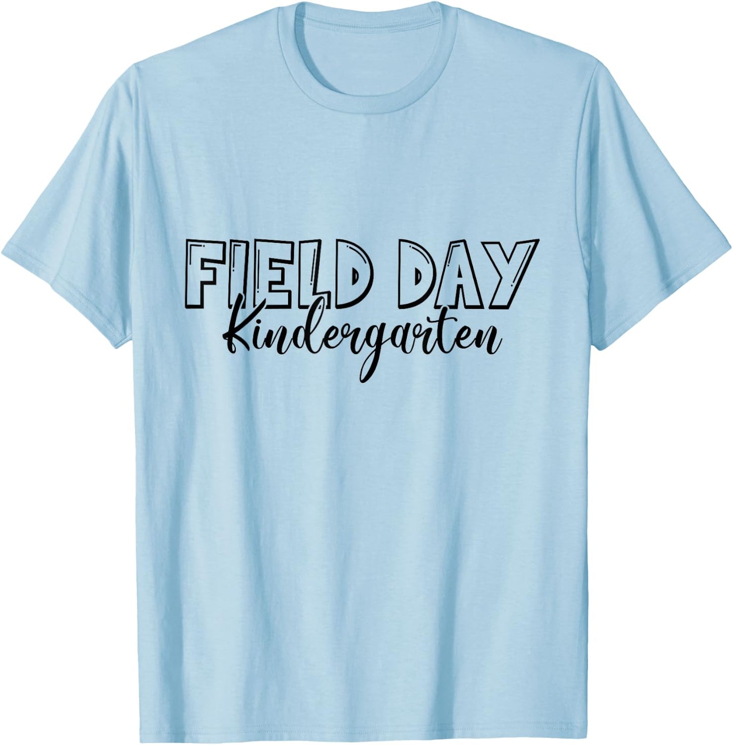 Field Day 2025 Kindergarten school teacher kids Yellow T-Shirt - T-Shirt | Light Blue