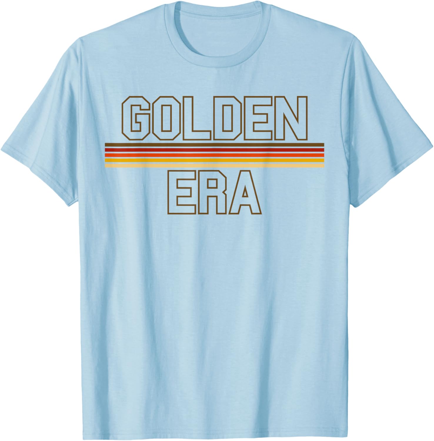 Golden Era Retro Style Old School Bodybuilding Workout Gym T-Shirt - T-Shirt | Light Blue