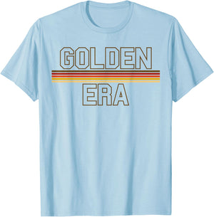 Golden Era Retro Style Old School Bodybuilding Workout Gym T-Shirt - T-Shirt | Light Blue
