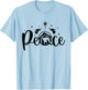 Peace Jesus Christian Christmas Nativity Scene XMAS Faith T-Shirt - T-Shirt | Light Blue