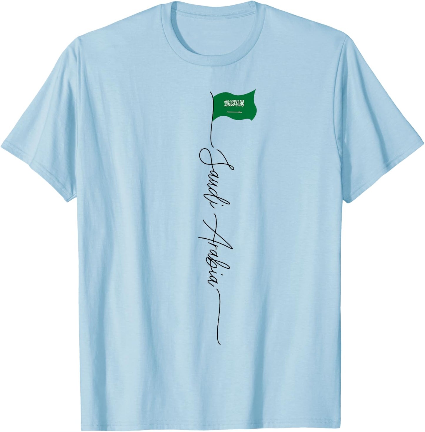 Saudi Arabia, flag of Saudi Arabia, patriotic Saudi flag Kids Men T-Shirt - T-Shirt | Light Blue