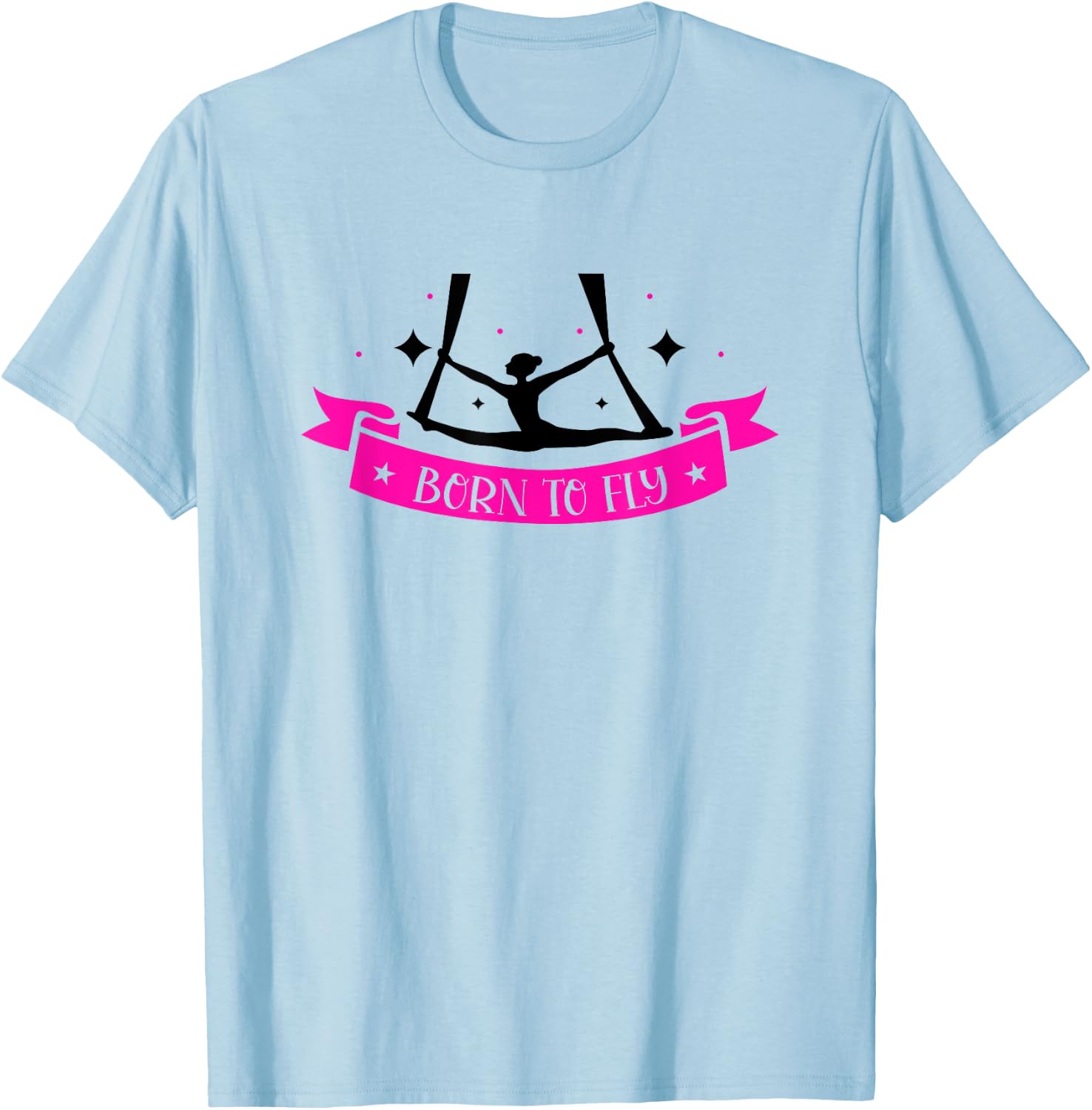 Aerial Yoga Aerial Silk Aerialist T-Shirt - T-Shirt | Light Blue