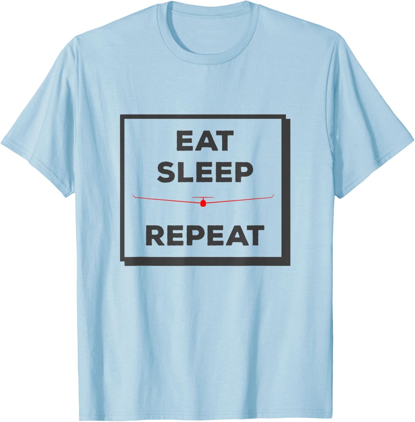 Glider glider pilot funny flying saying T-Shirt - T-Shirt | Light Blue
