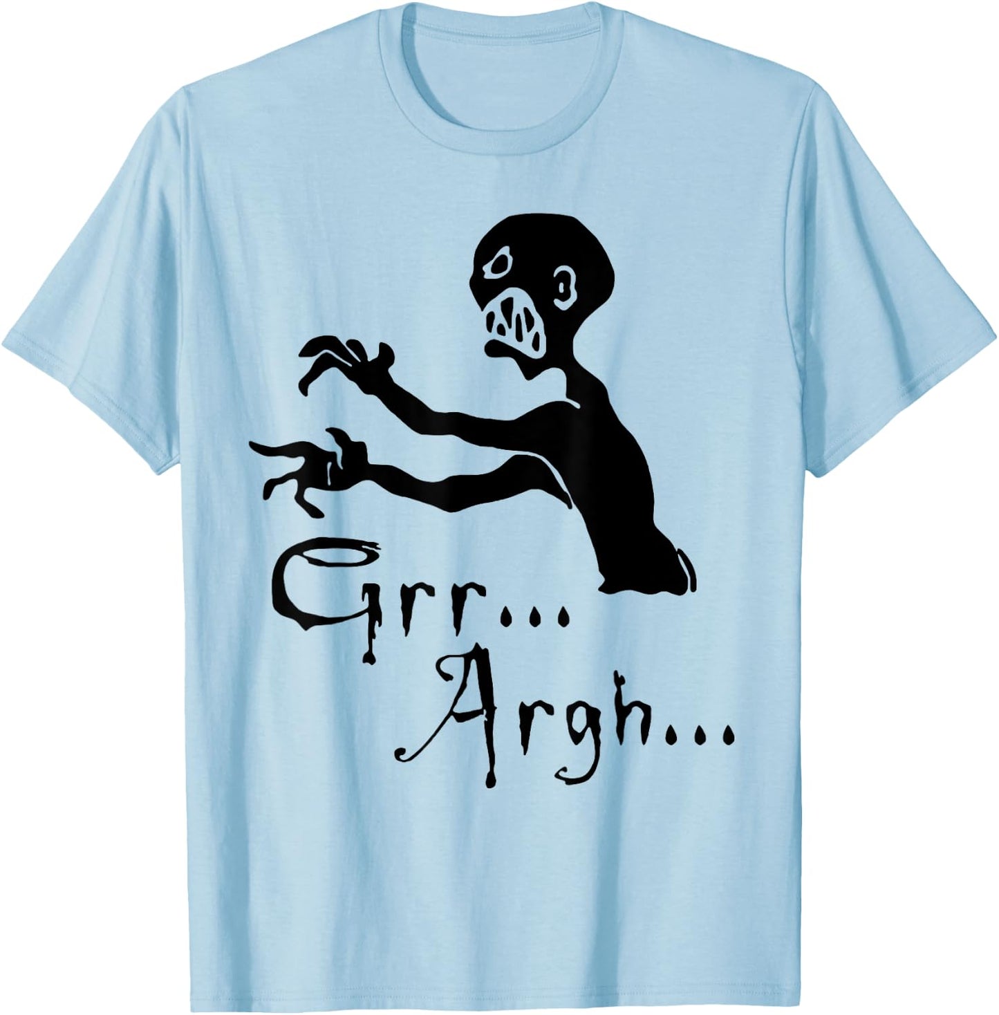 Zombie grr argh T-Shirt - T-Shirt | Light Blue