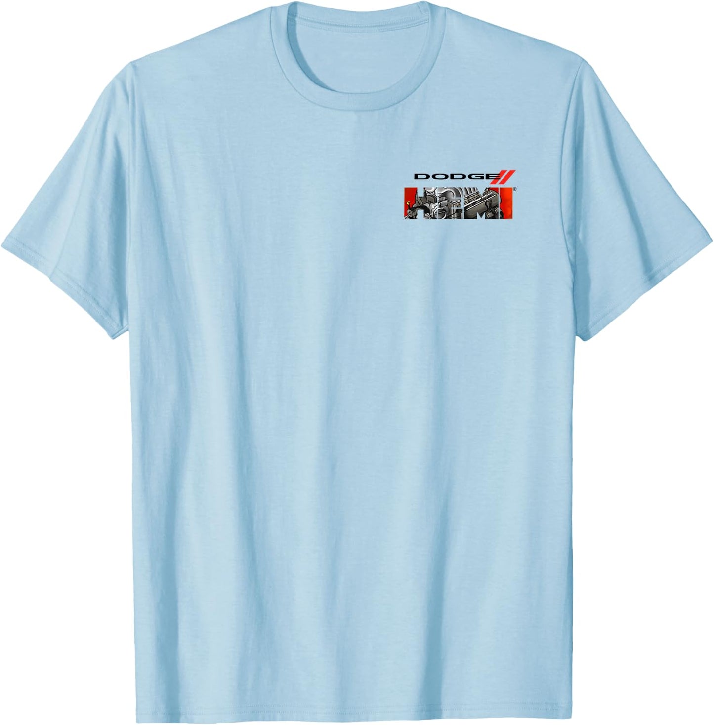 Dodge HEMI Graphic Engine Letters T-Shirt - T-Shirt | Light Blue