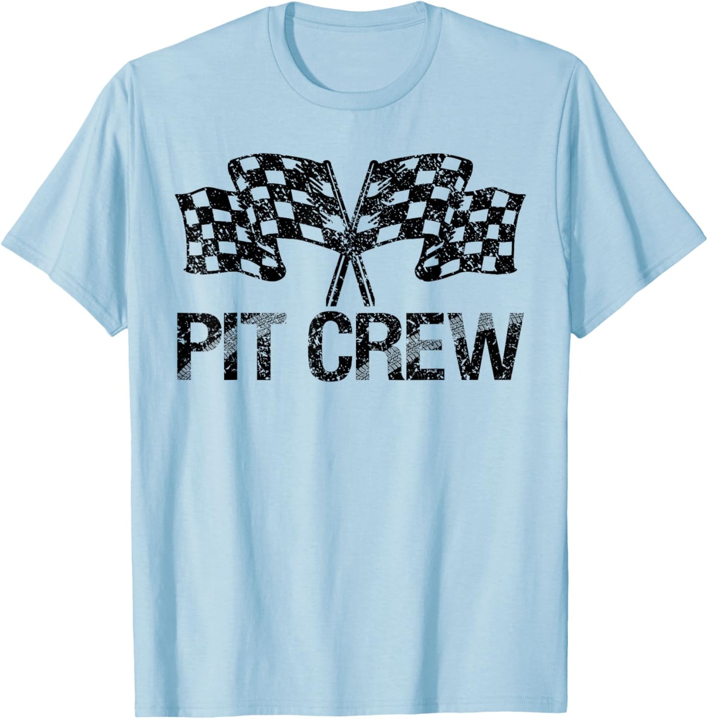Pit Crew for Race Car Parties T-Shirt - T-Shirt | Light Blue