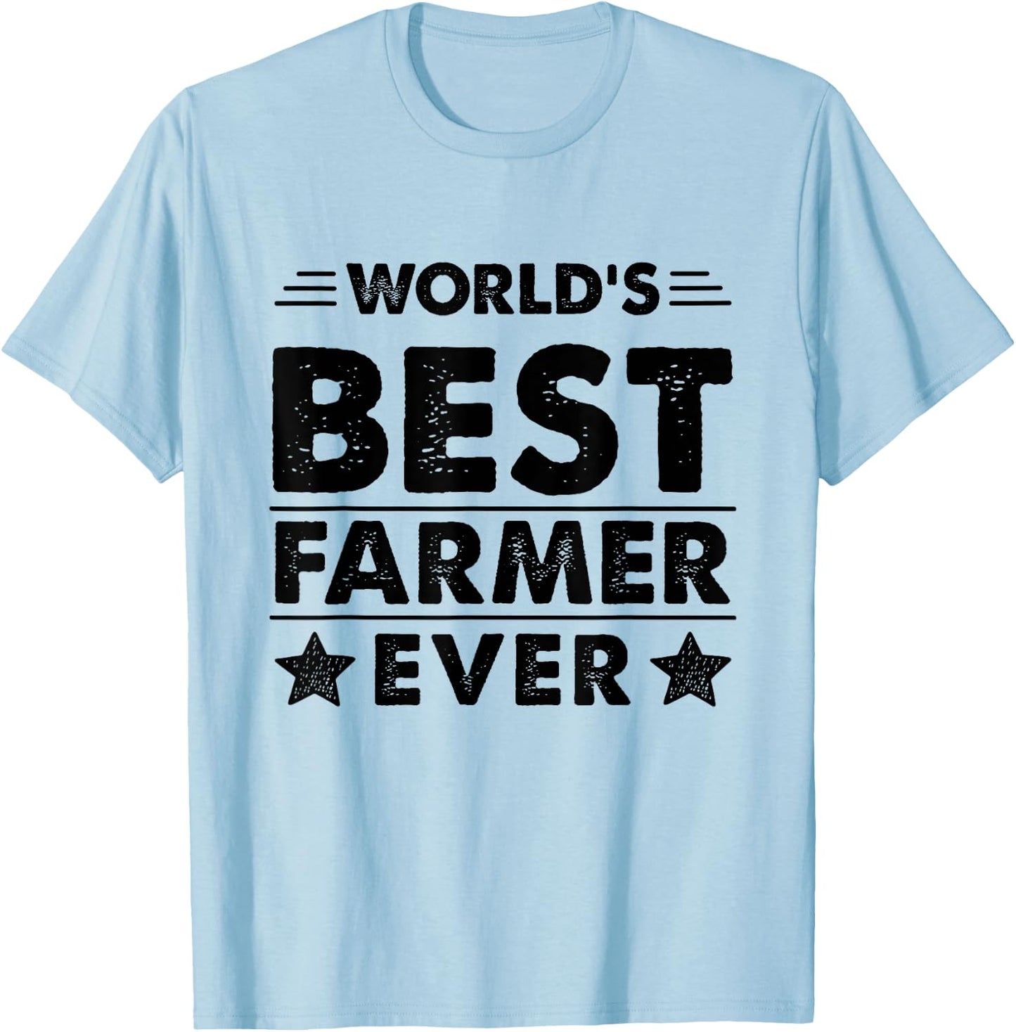 World's Best Farmer Ever T-Shirt - T-Shirt | Light Blue