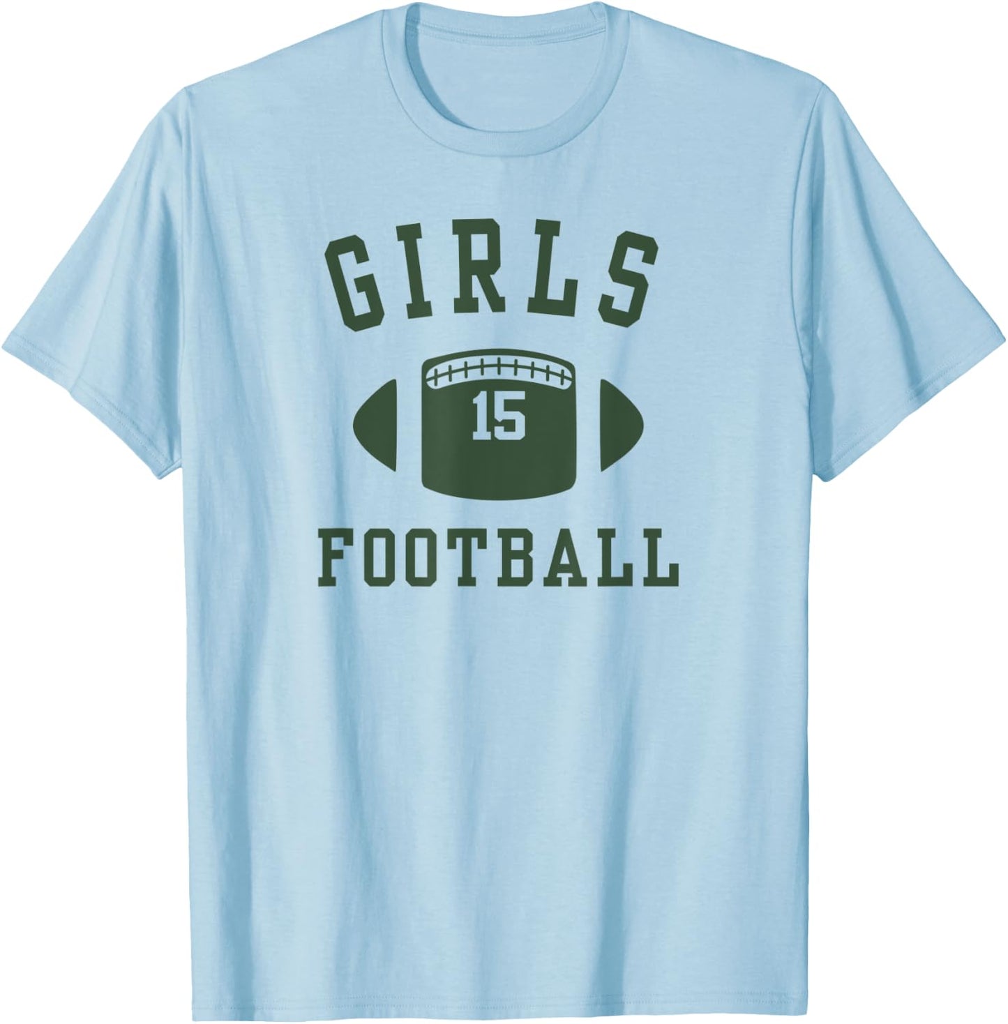 Friends Girls Shirt Football 15 Green T-Shirt - T-Shirt | Light Blue