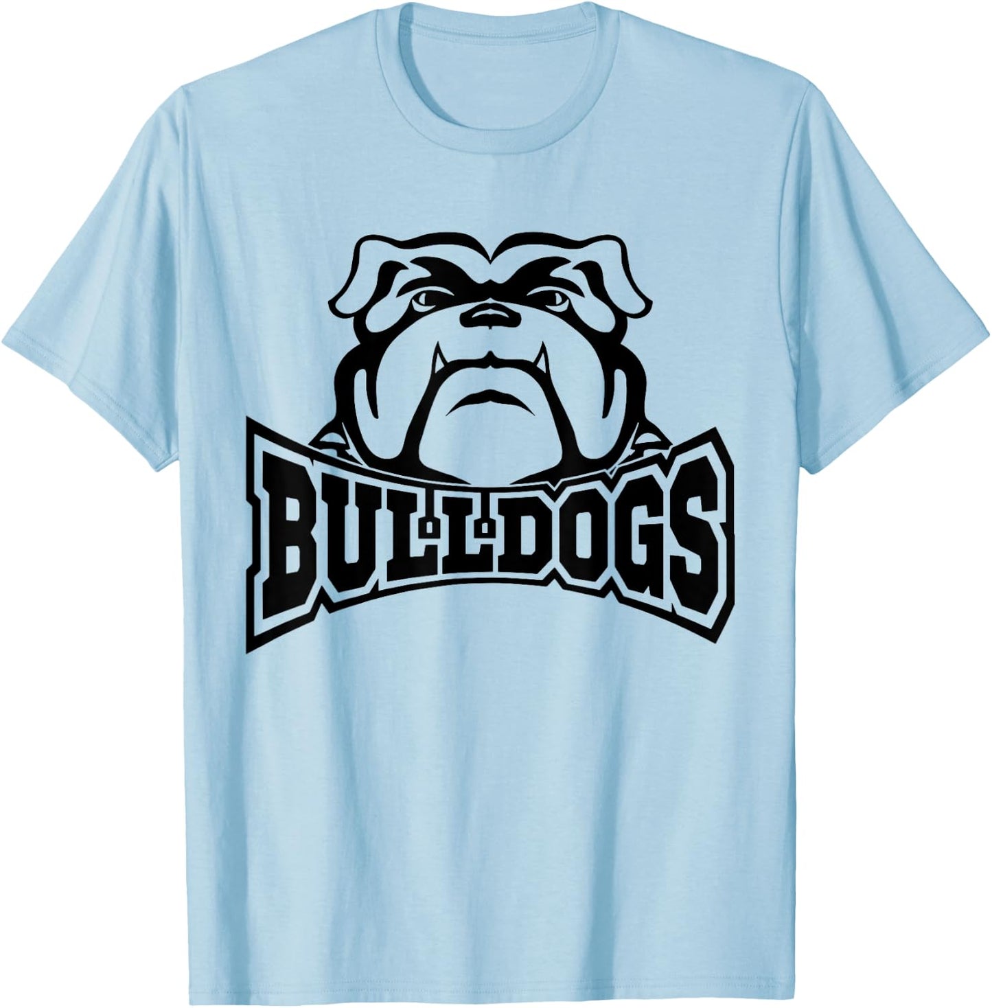 Bulldogs Teacher Student School Sports Fan Team Spirit T-Shirt - T-Shirt | Light Blue
