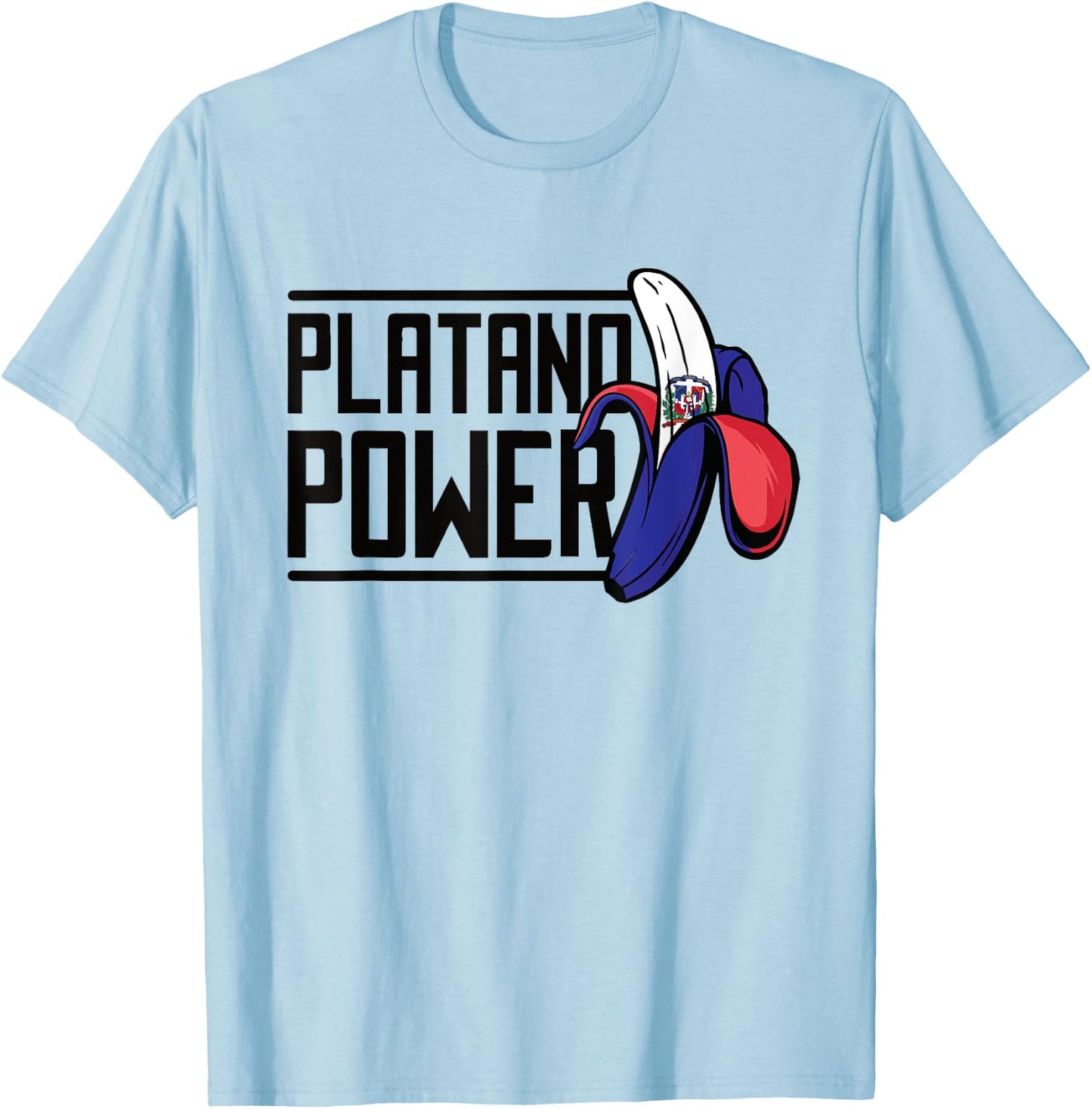 Dominican Republic Platano Power T-Shirt - T-Shirt | Light Blue