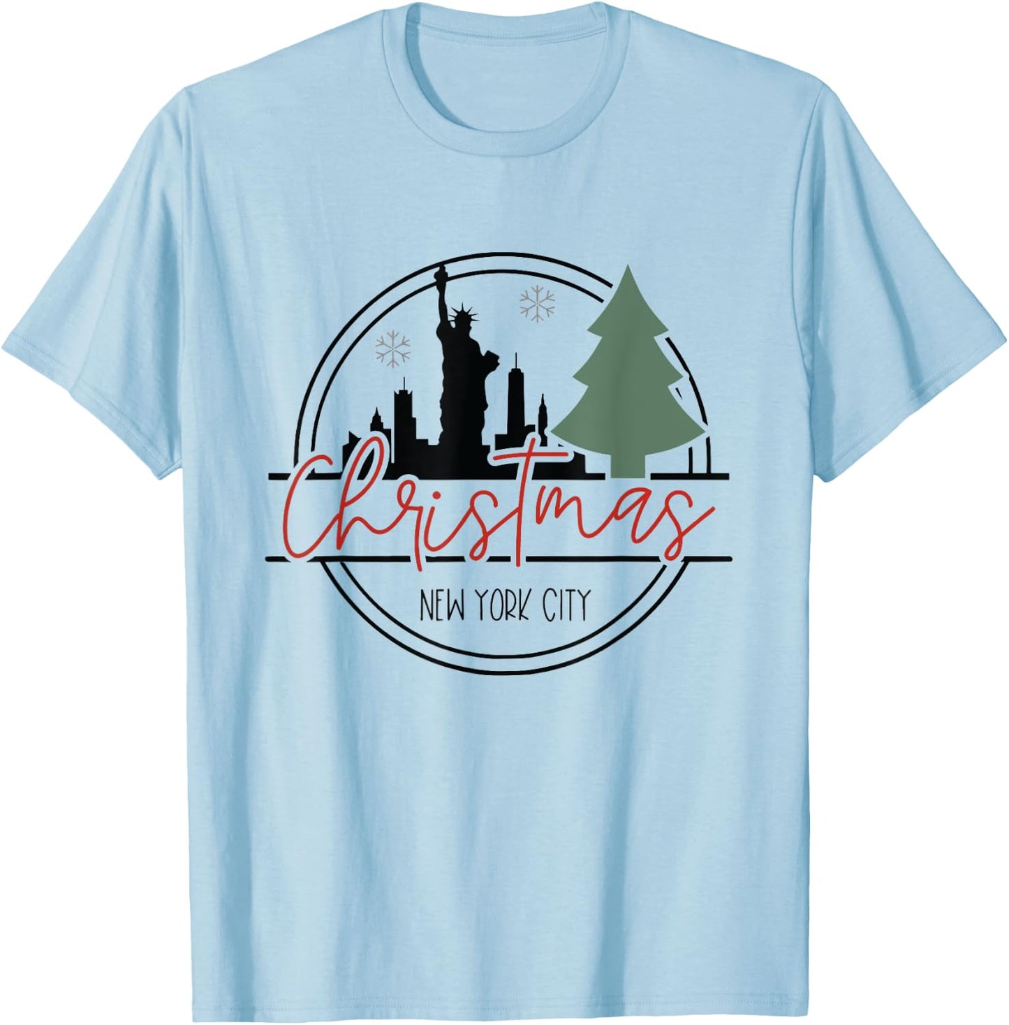 New York City Christmas Trip T-Shirt - T-Shirt | Light Blue