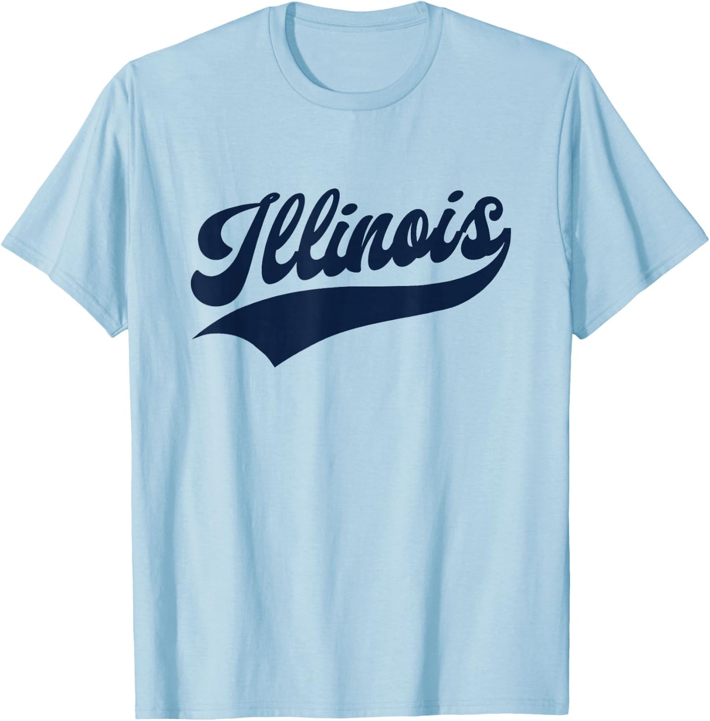 Illinois - Retro/Throwback Design - Classic T-Shirt - T-Shirt | Light Blue