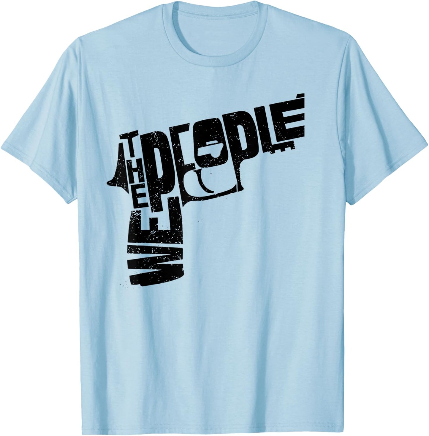 We The People Pistol T-Shirt - T-Shirt | Light Blue