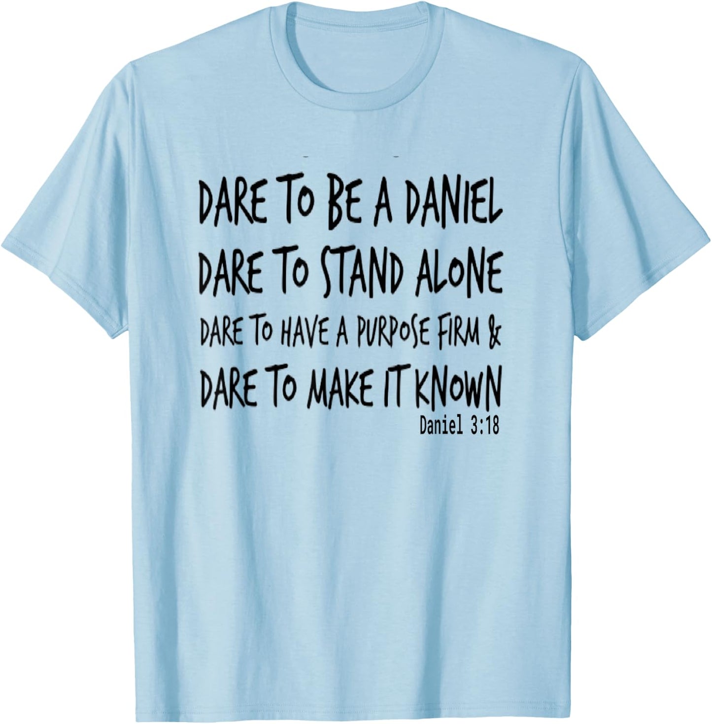 Daniel In The Lions Den Courageous Warrior Bible T-Shirt - T-Shirt | Light Blue