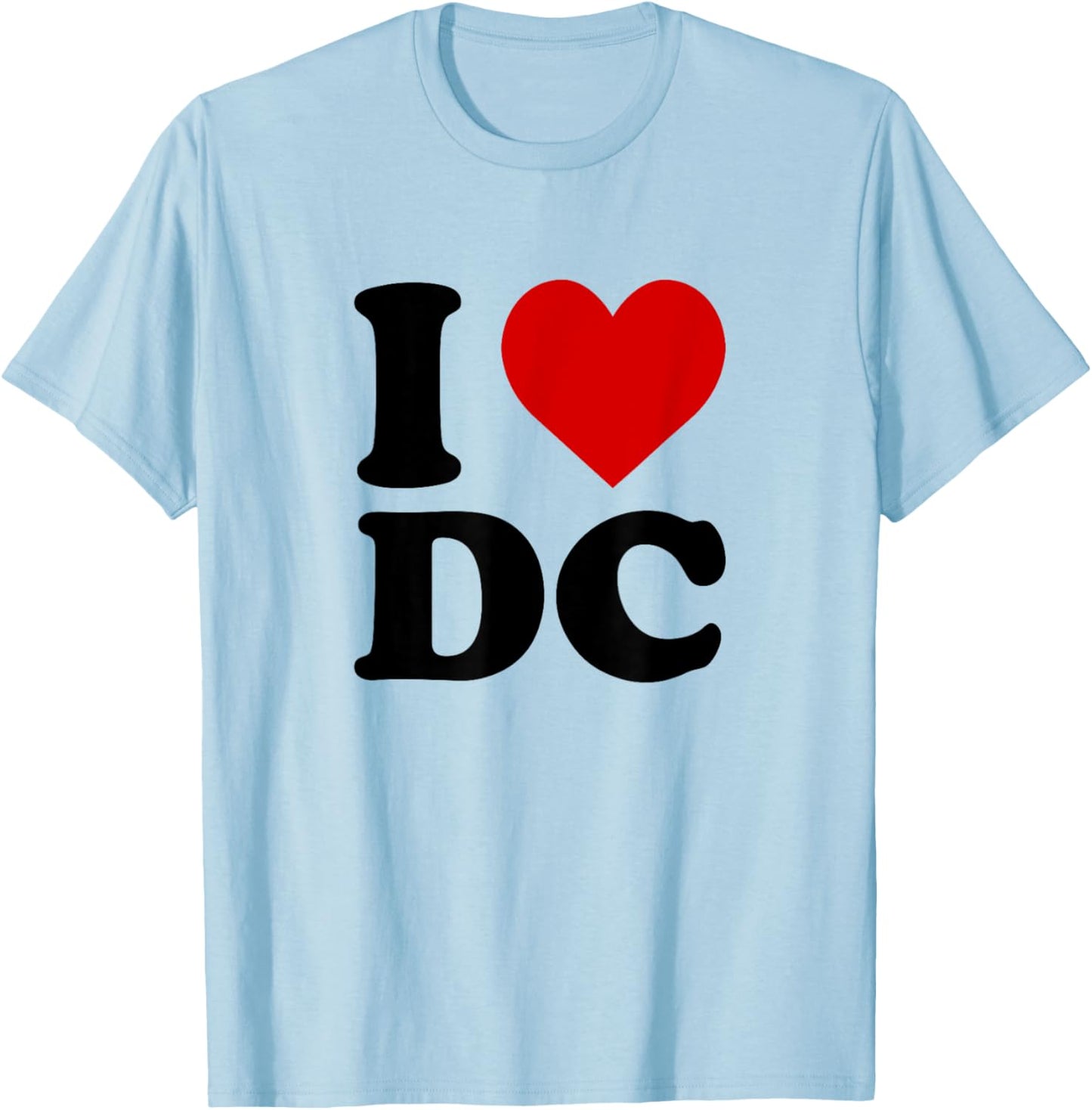 I Love DC Heart T-Shirt - T-Shirt | Light Blue