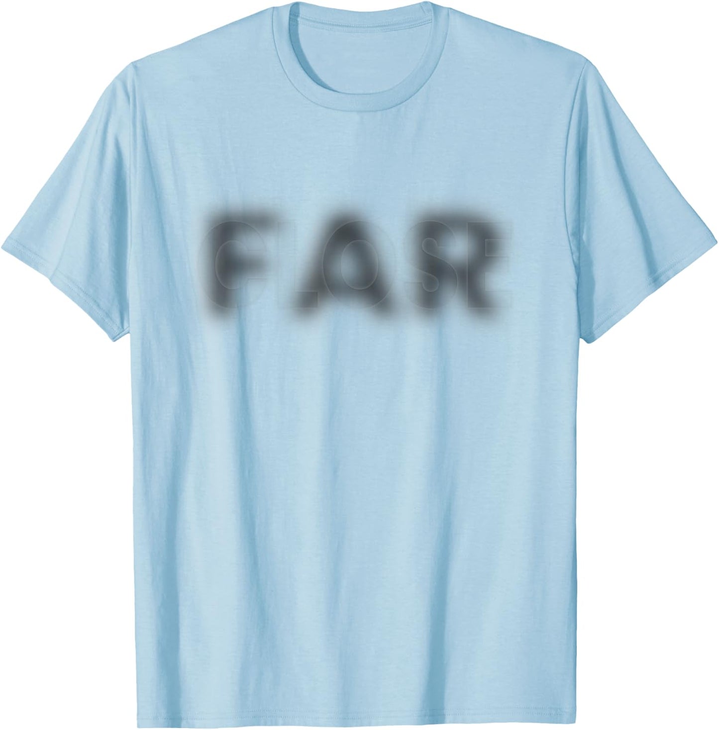 Close Far Illusion T-Shirt - T-Shirt | Light Blue