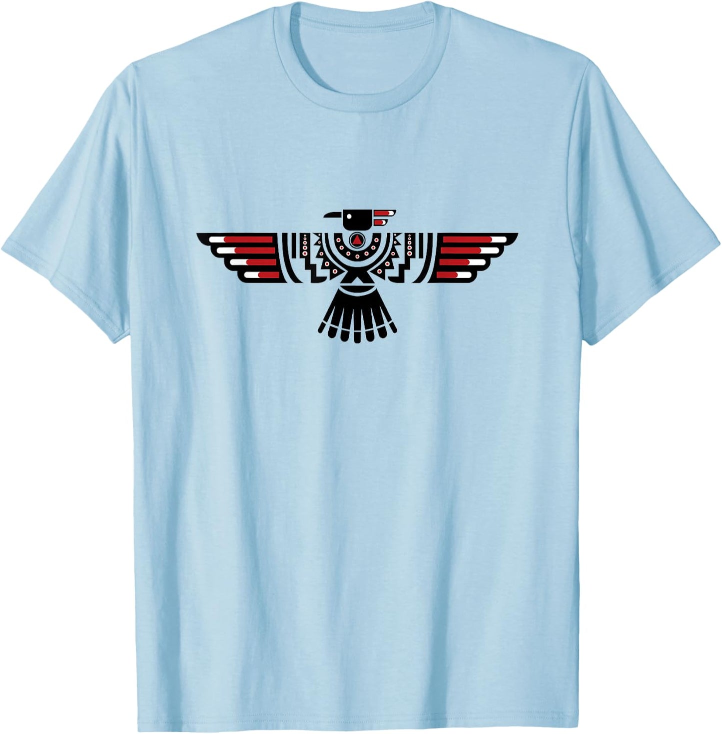 Native American Thunderbird Indigenous Peoples Day T-Shirt - T-Shirt | Light Blue