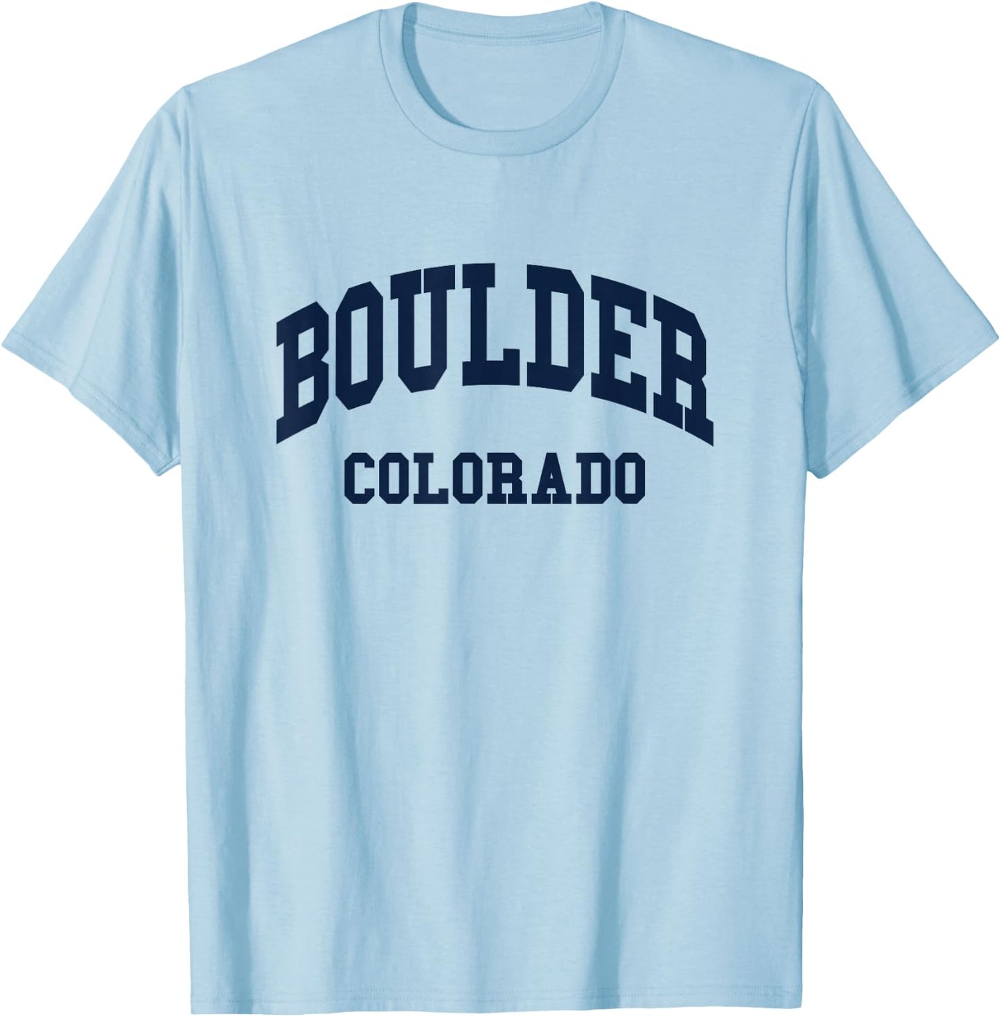 Boulder - Colorado - Throwback Design - Classic T-Shirt - T-Shirt | Light Blue