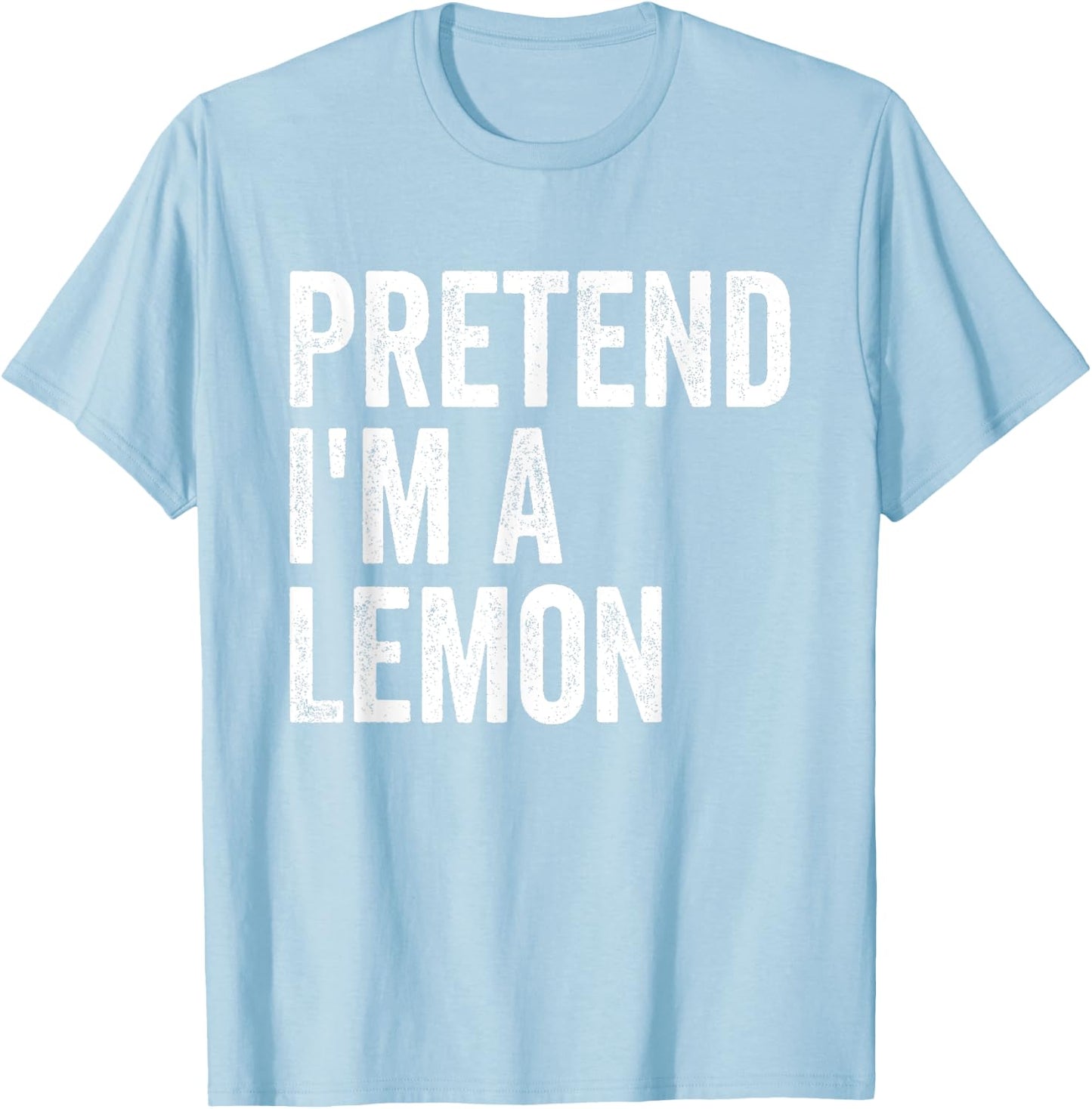 Pretend I'm A Lemon Easy Lazy Halloween Costume T-Shirt - T-Shirt | Light Blue