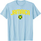 Jamaica Flag Jamaican Vintage Athletic Throwback Souvenir T-Shirt - T-Shirt | Light Blue