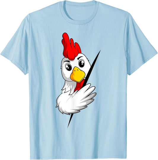 Chicken Farmer Kids Women Boys Girls T-Shirt - T-Shirt | Light Blue