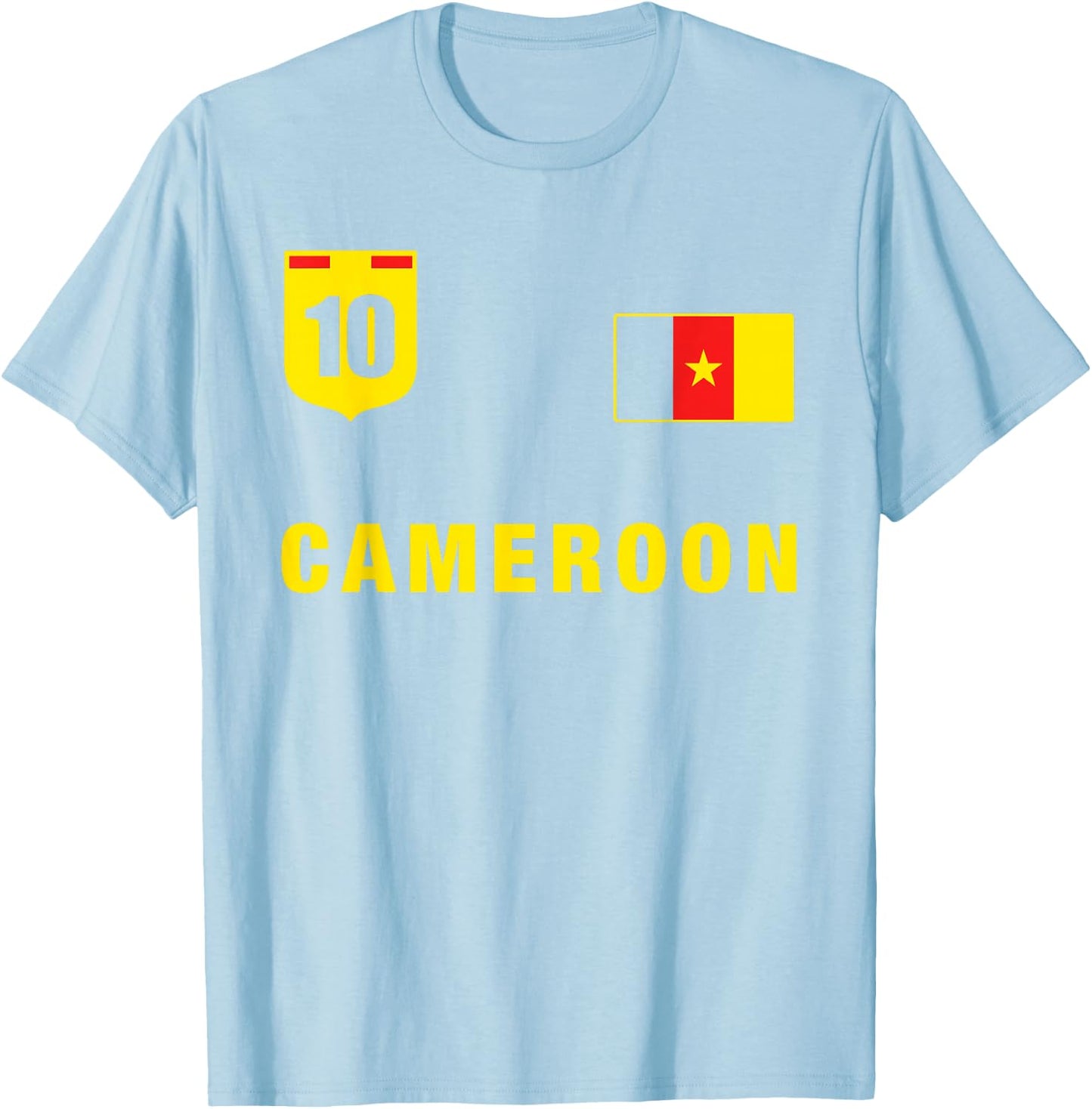 Cameroon Outfit Green Cameroon Apparel Design Men Women Kids T-Shirt - T-Shirt | Light Blue