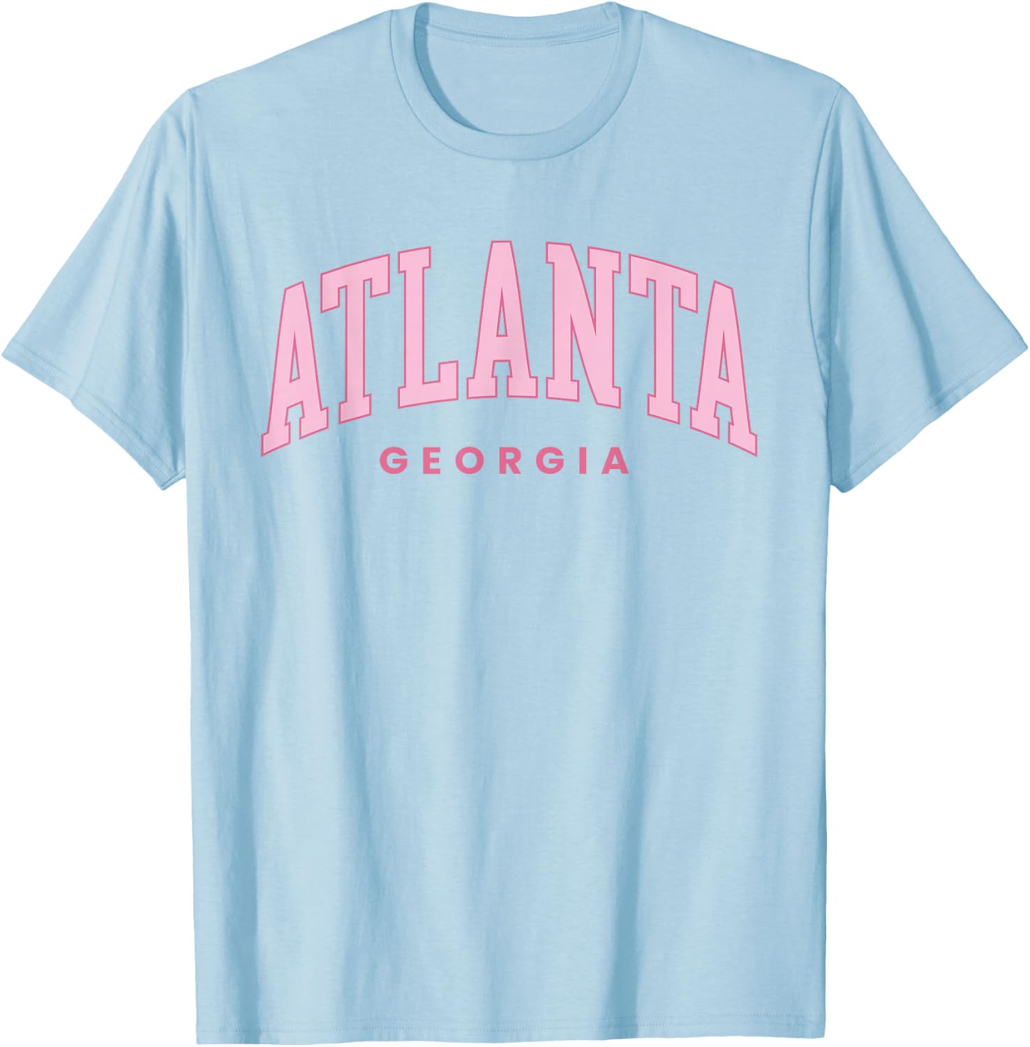 Retro Atlanta Georgia Vintage Preppy Throwback Girls Kid T-Shirt - T-Shirt | Light Blue