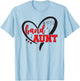Marching Band Aunt Heart Marching Band Auntie T-Shirt - T-Shirt | Light Blue