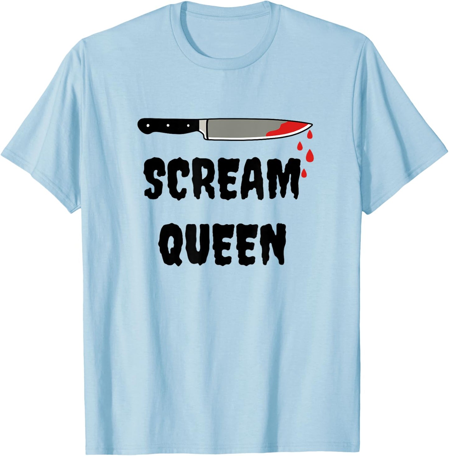 Scream Queen Horror Movies Fan Scream Queen Horror T-Shirt - T-Shirt | Light Blue