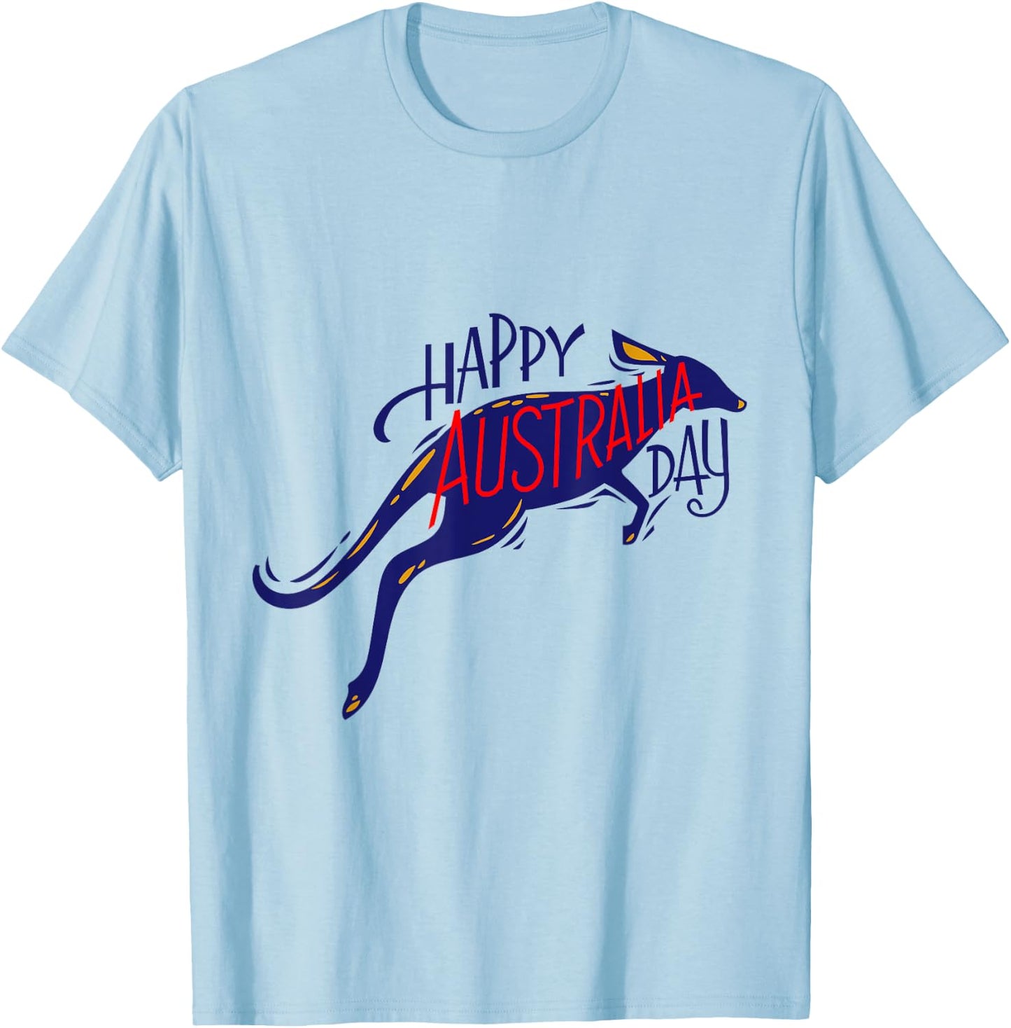 Australia Day Kangaroo Australia Proud Aussie Roo Kangaroo T-Shirt - T-Shirt | Light Blue
