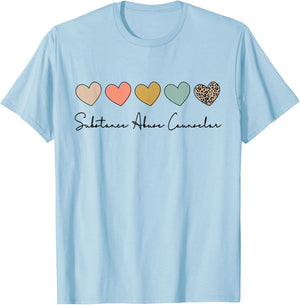 Substance Abuse Counselor Appreciation For Work T-Shirt - T-Shirt | Light Blue