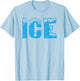 Ice Bag Logo Funny 2025 Halloween Costume Matching Fire Meme T-Shirt - T-Shirt | Light Blue