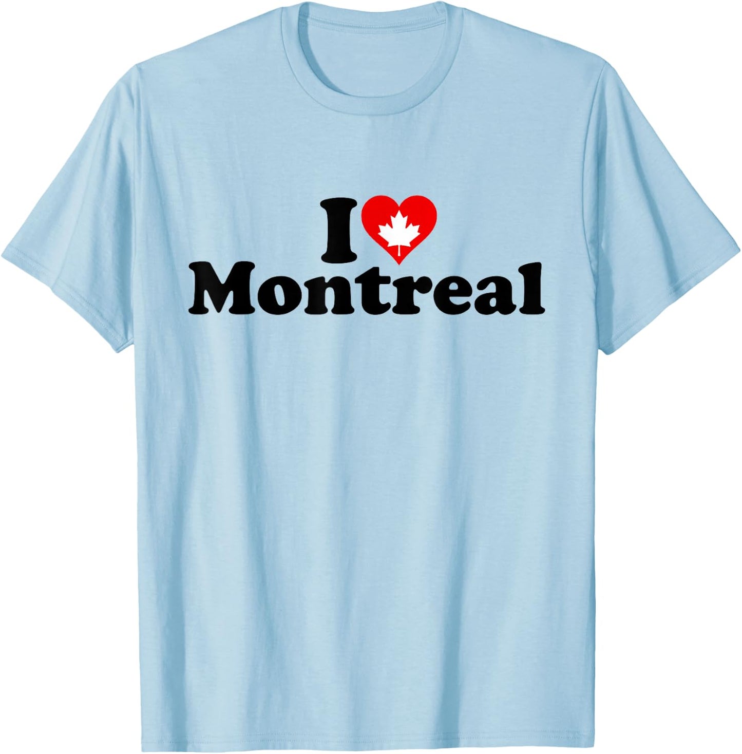 I Love Heart Montreal Canada T-Shirt - T-Shirt | Light Blue
