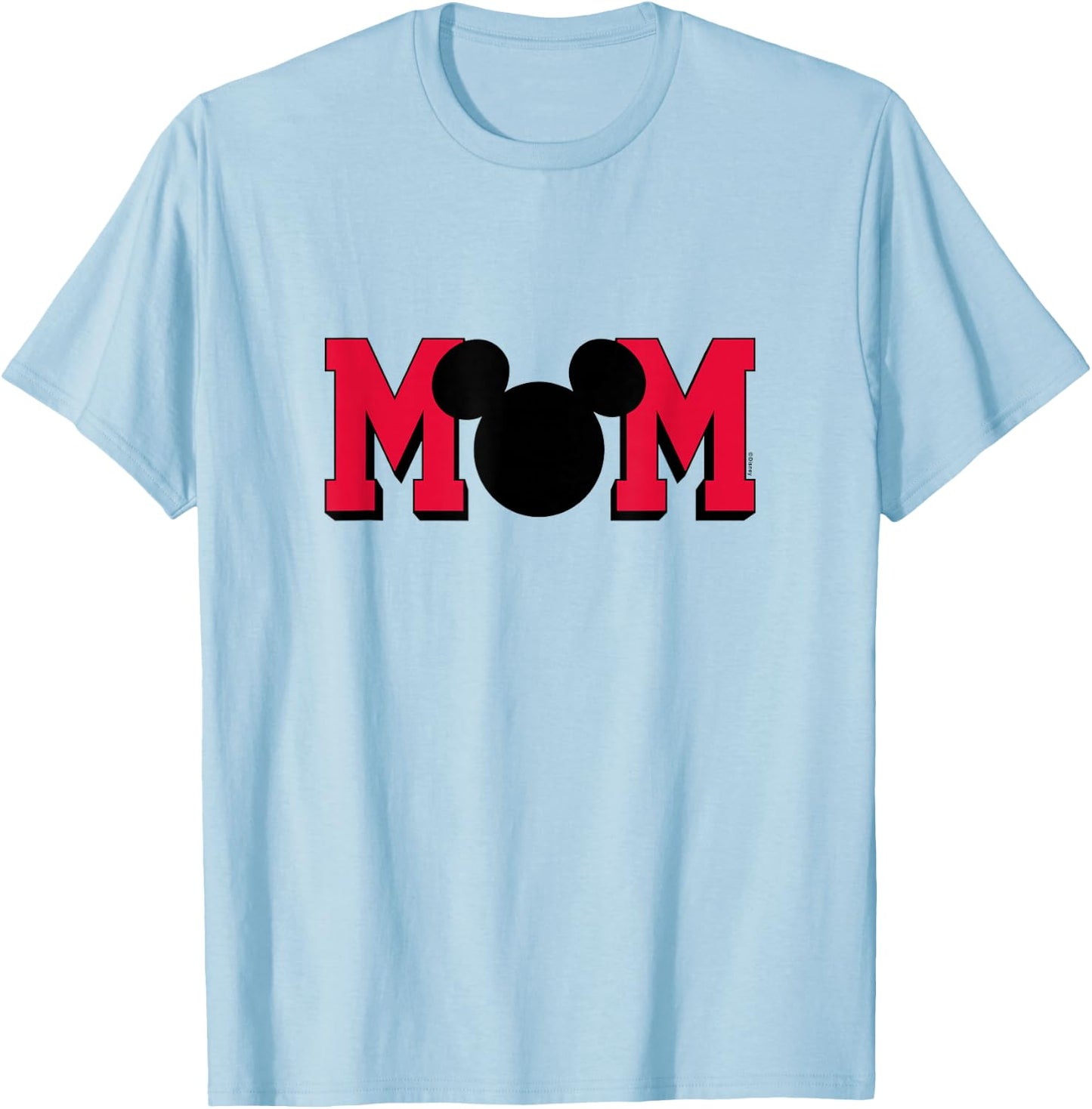 Disney - Mom Mickey Mouse Silhouette T-Shirt - T-Shirt | Light Blue