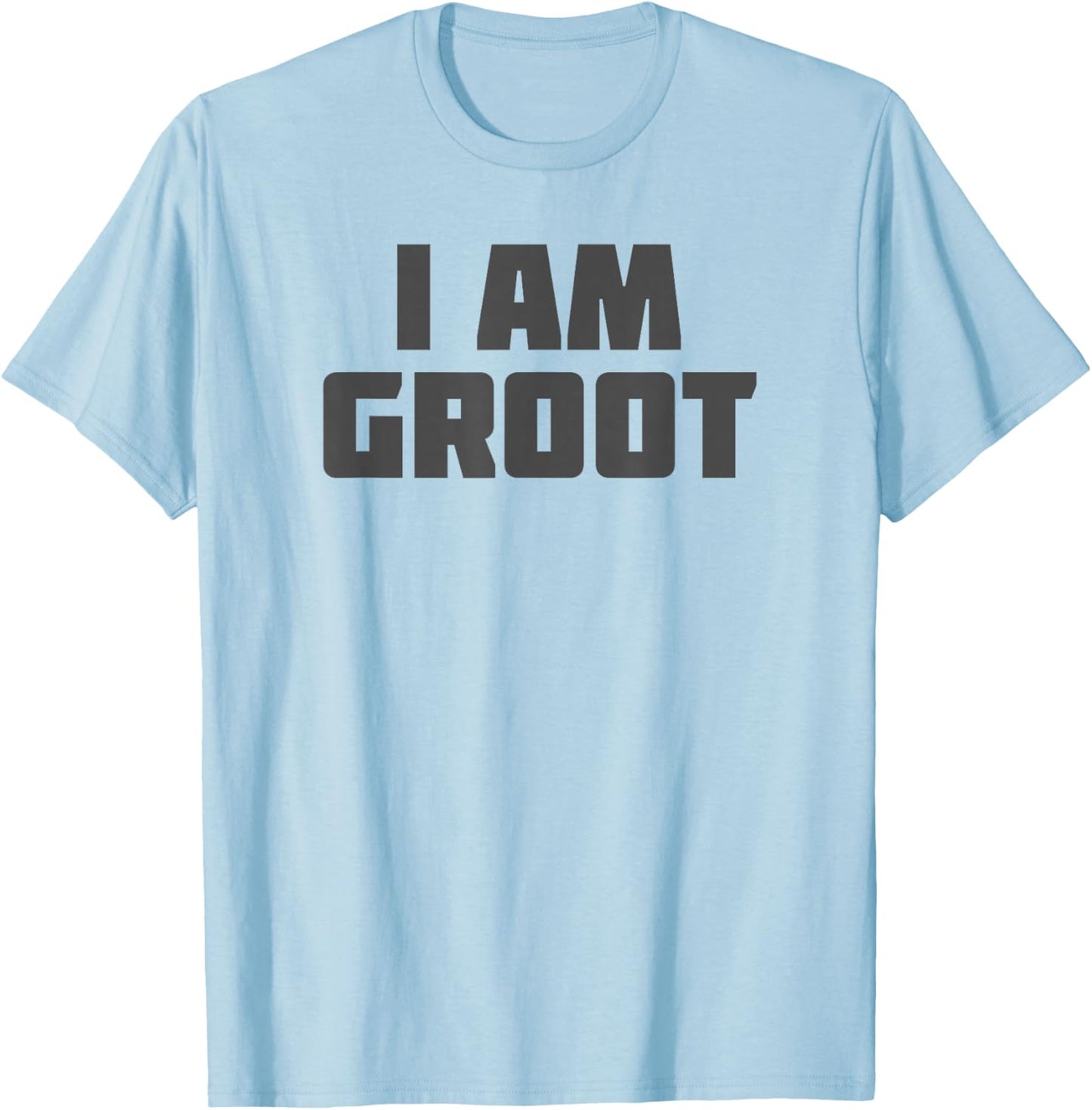 Marvel Guardians of The Galaxy I Am Groot Distressed Text T-Shirt - T-Shirt | Light Blue