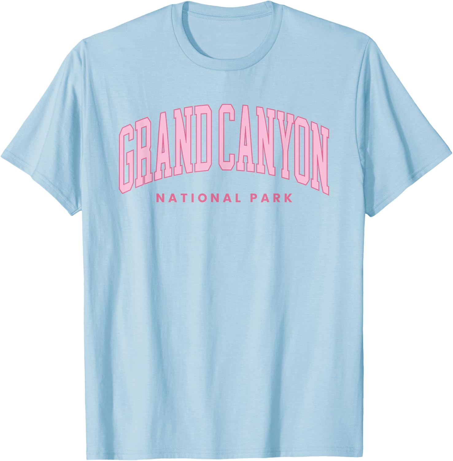 Grand Canyon National Park Arizona Preppy Throwback T-Shirt - T-Shirt | Light Blue