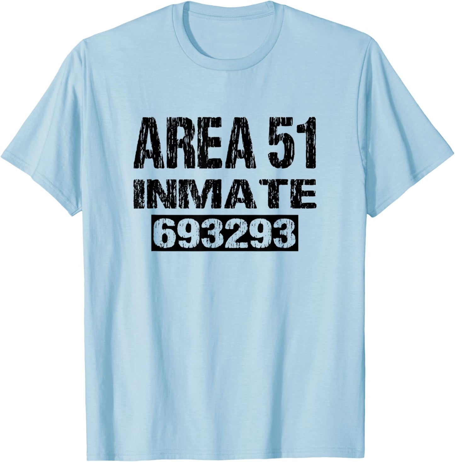 Area 51 Inmate Retro Halloween Costume Roswell Alien UFO T-Shirt - T-Shirt | Light Blue