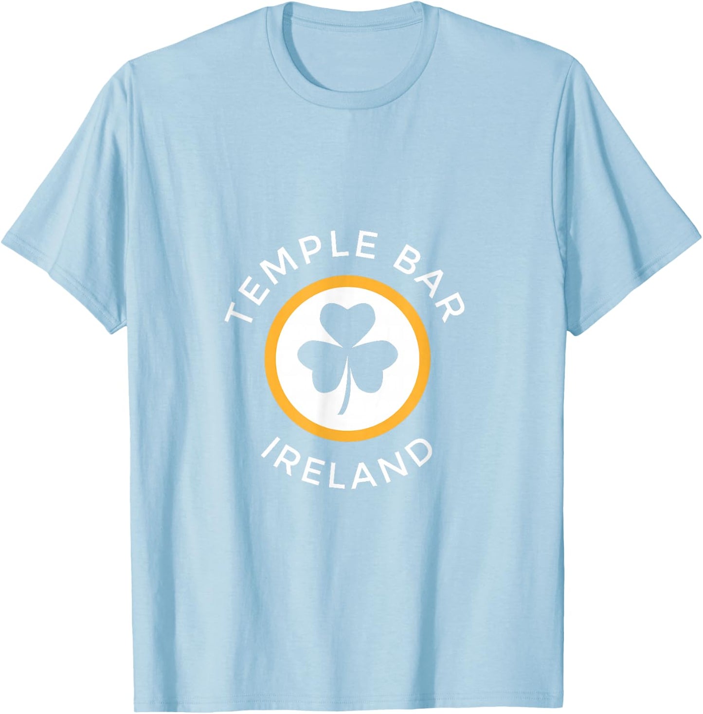 Temple Bar Dublin Shamrock Ireland Souvenir T-Shirt - T-Shirt | Light Blue